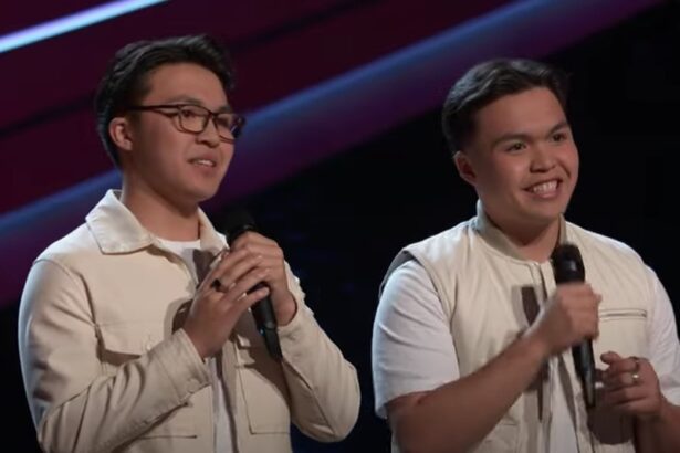 The Garcia twins perform on the premiere of "The Voice" season 25.