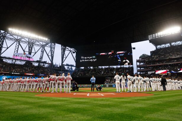 Watch Benjamin Gibbard perform the National Anthem at Seattle Mariners Opening Day 2024