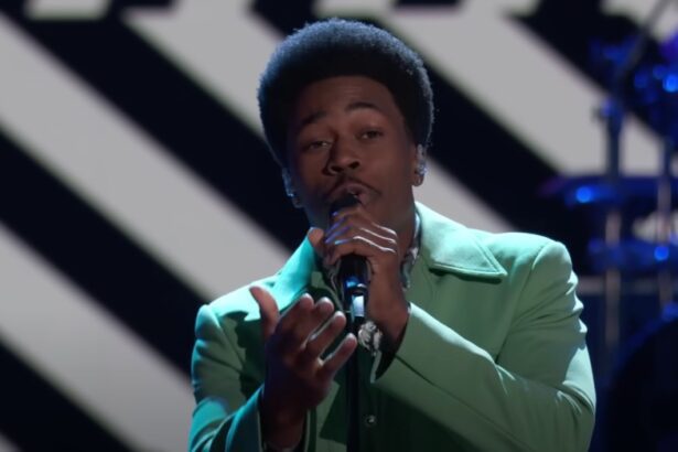 Nathan Chester performs on NBC's "The Voice."