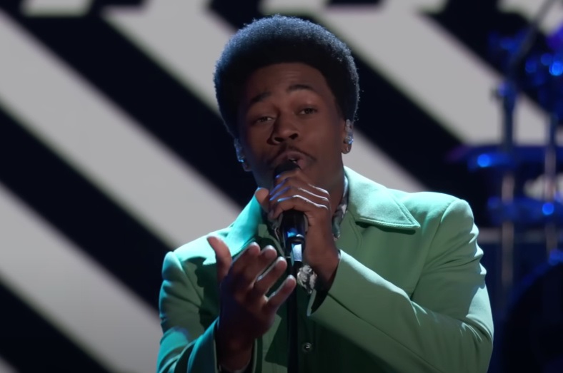 Nathan Chester performs on NBC's "The Voice."