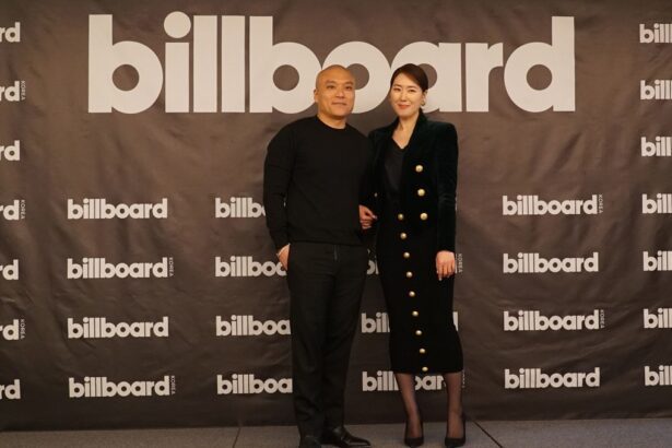 Billboard president Mike Van celebrates the launch of Billboard Korea