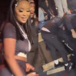 Fan slaps girl's bottom in a tizzy and a wild brawl breaks out