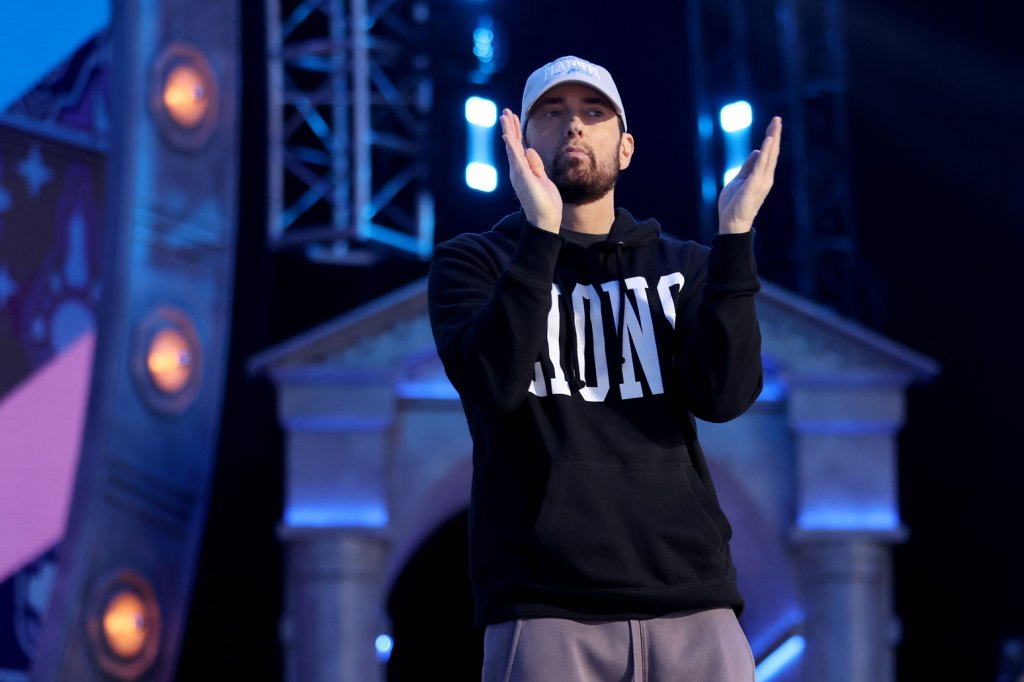 Eminem Performs Surprise 'Sing For the Moment' With Jelly Roll, Debuts 'Houdini' Live at Michigan's All-Star Central Station Reopening