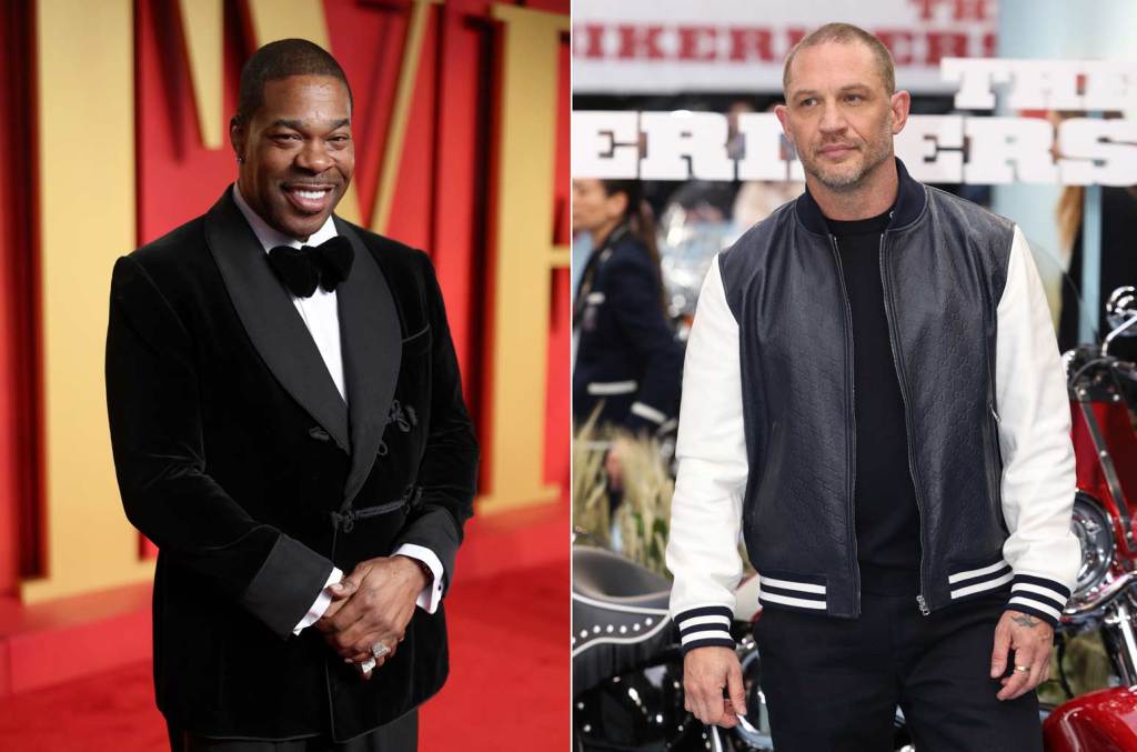 Busta Rhymes visits Tom Hardy on set and tells fans to 'stay tuned' for possible collaboration