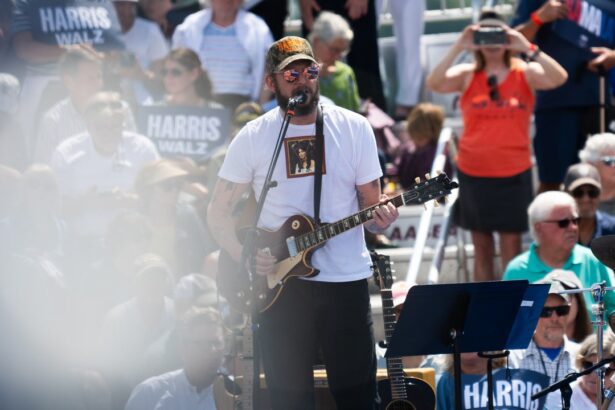 Watch Bon Iver Perform at the Kamala Harris and Tim Walz Rally in Wisconsin